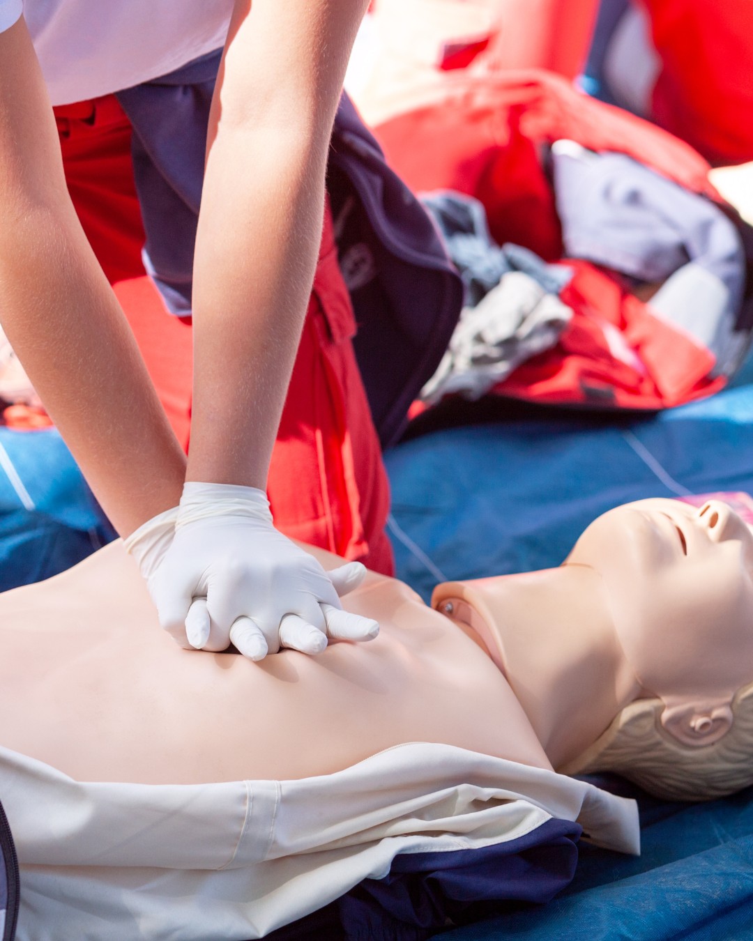 SKLD Training team delivering first aid training on the Gold Coast